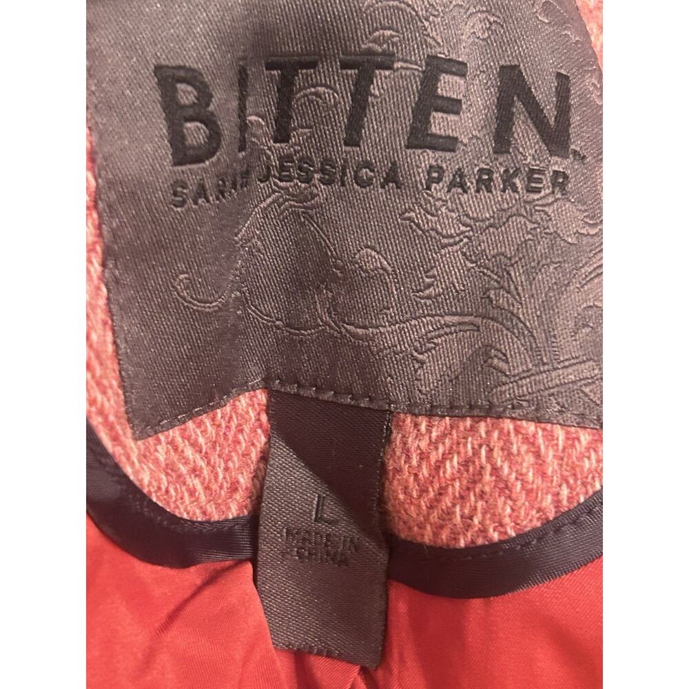 Bitten by Sarah Jessica Parker Jacket Collared Button Pockets Lined Size Large - Picture 6 of 7